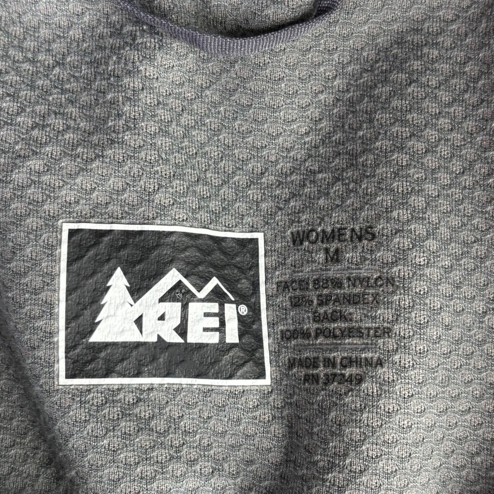 REI Softshell Jacket Womens M Lime Green Hiking Outdoor Full Zip water resistant - Picture 3 of 13